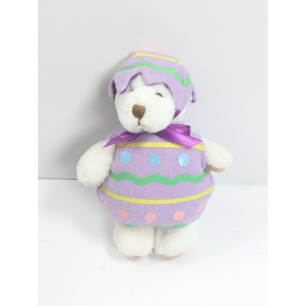 Vintage Wee Bear Village GANZ Bear Crackle Easter Egg 2000